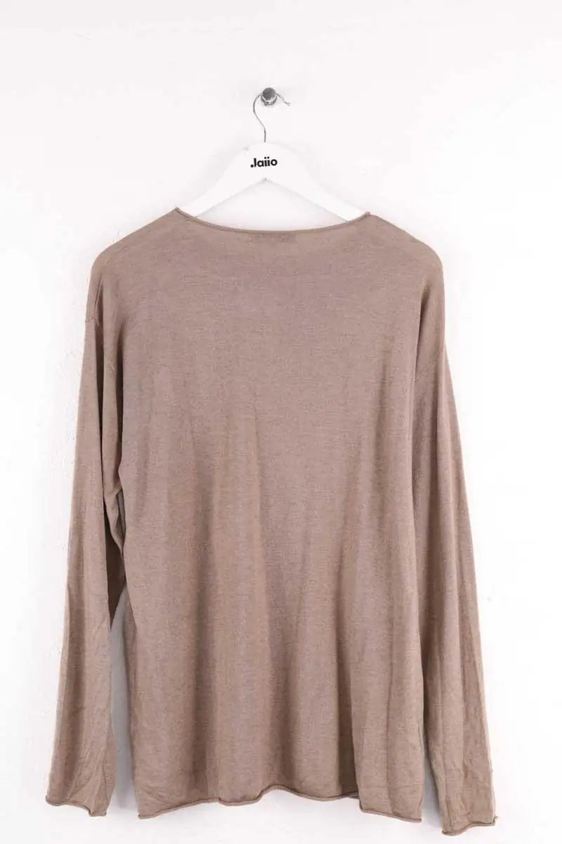 Top Lingua Franca Beige en Soie