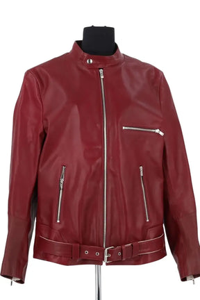 Veste Alice Balas Bordeaux en Cuir, taille L - Seconde Main