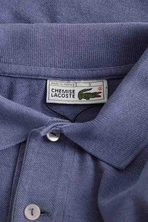 Polo Lacoste Bleu en Coton