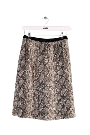 Jupe Manoush Argent en Paillettes, taille S - Seconde Main