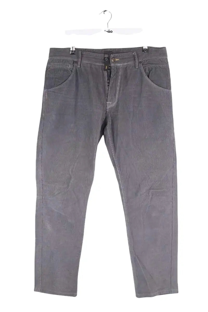 Pantalon droit Fendi Gris en Coton, taille M - Seconde Main
