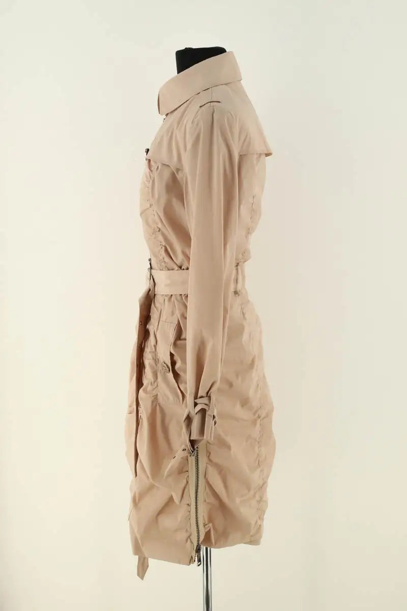 Trench-coat Burberry Beige en Synthétique