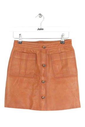 Mini jupe Aje Camel en Cuir, taille S - Seconde Main