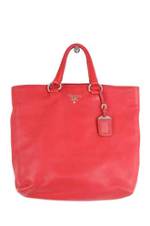 Cabas Prada Rouge en Cuir - Seconde Main