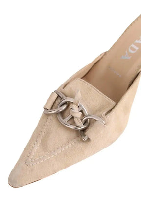 Talons Prada Beige en Daim