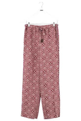 Pantalon droit Louis Vuitton Marron en Soie, taille S - Seconde Main