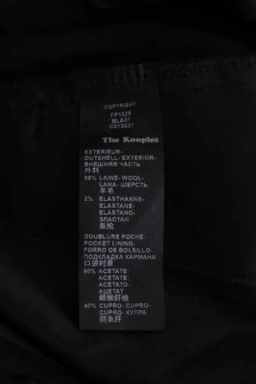 Pantalon The Kooples Noir en Laine