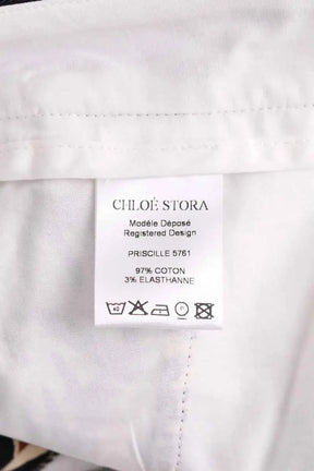 Pantalon droit Chloé Stora Beige en Coton