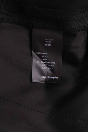 Pantalon droit The Kooples Noir en Laine