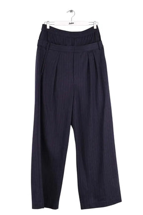 Pantalon large Tibi Bleu en Laine, taille S - Seconde Main