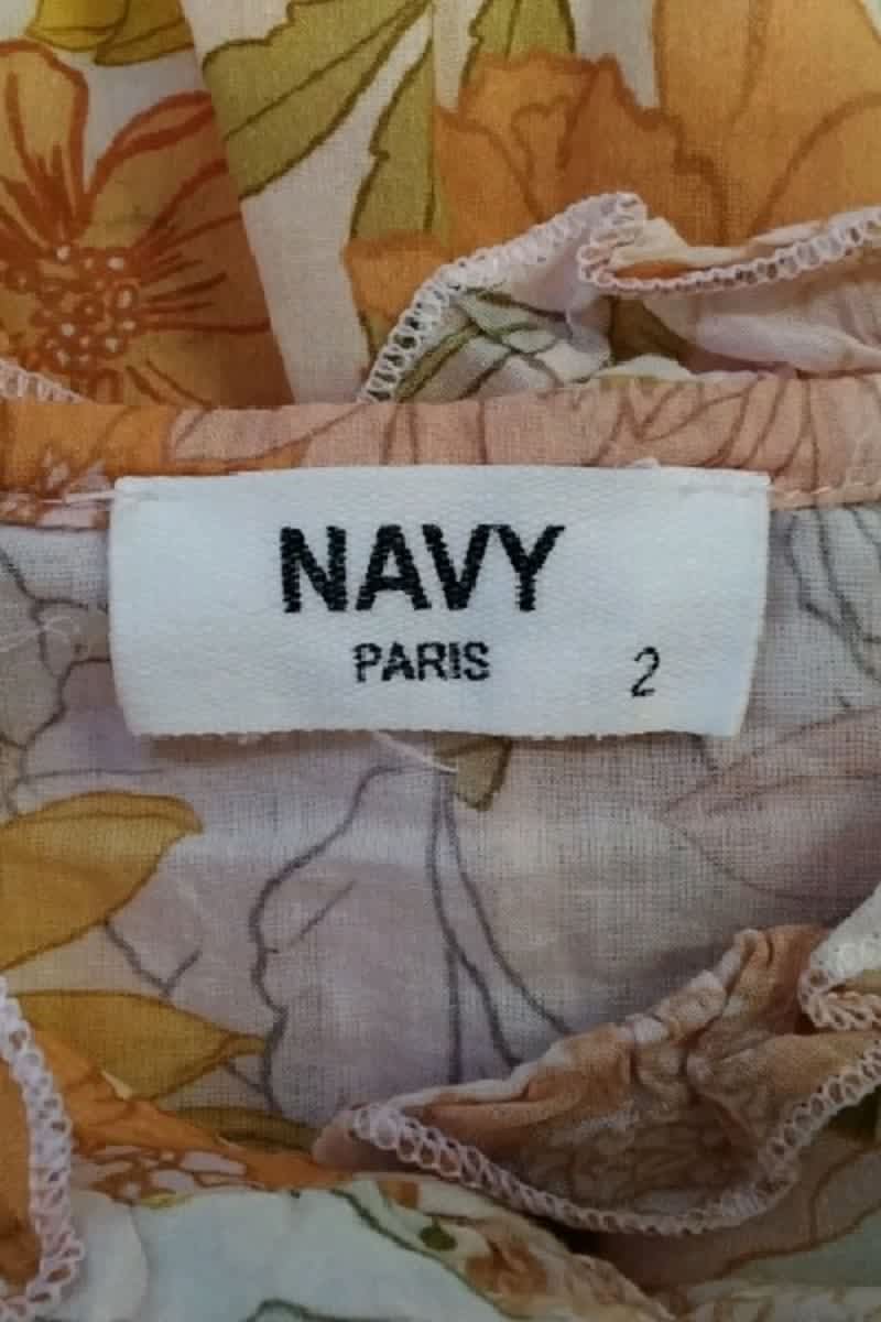 Chemise Navy Paris  Orange