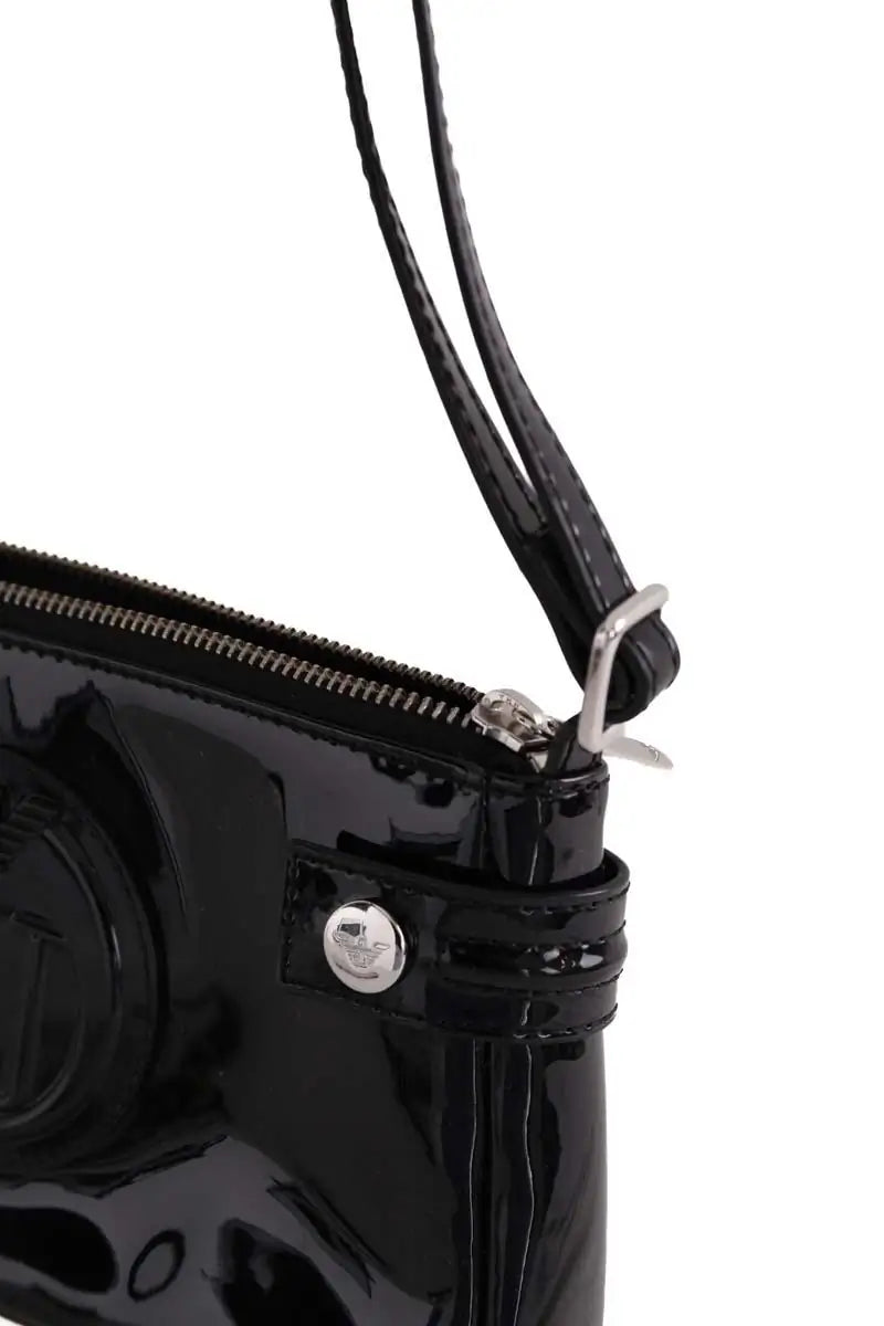 Mini sac Armani Jeans Noir en Cuir verni