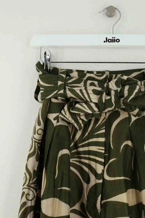 Pantalon Carot Laurence Bras Vert en Lin