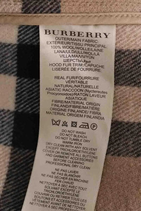 Manteau Burberry Camel en Laine