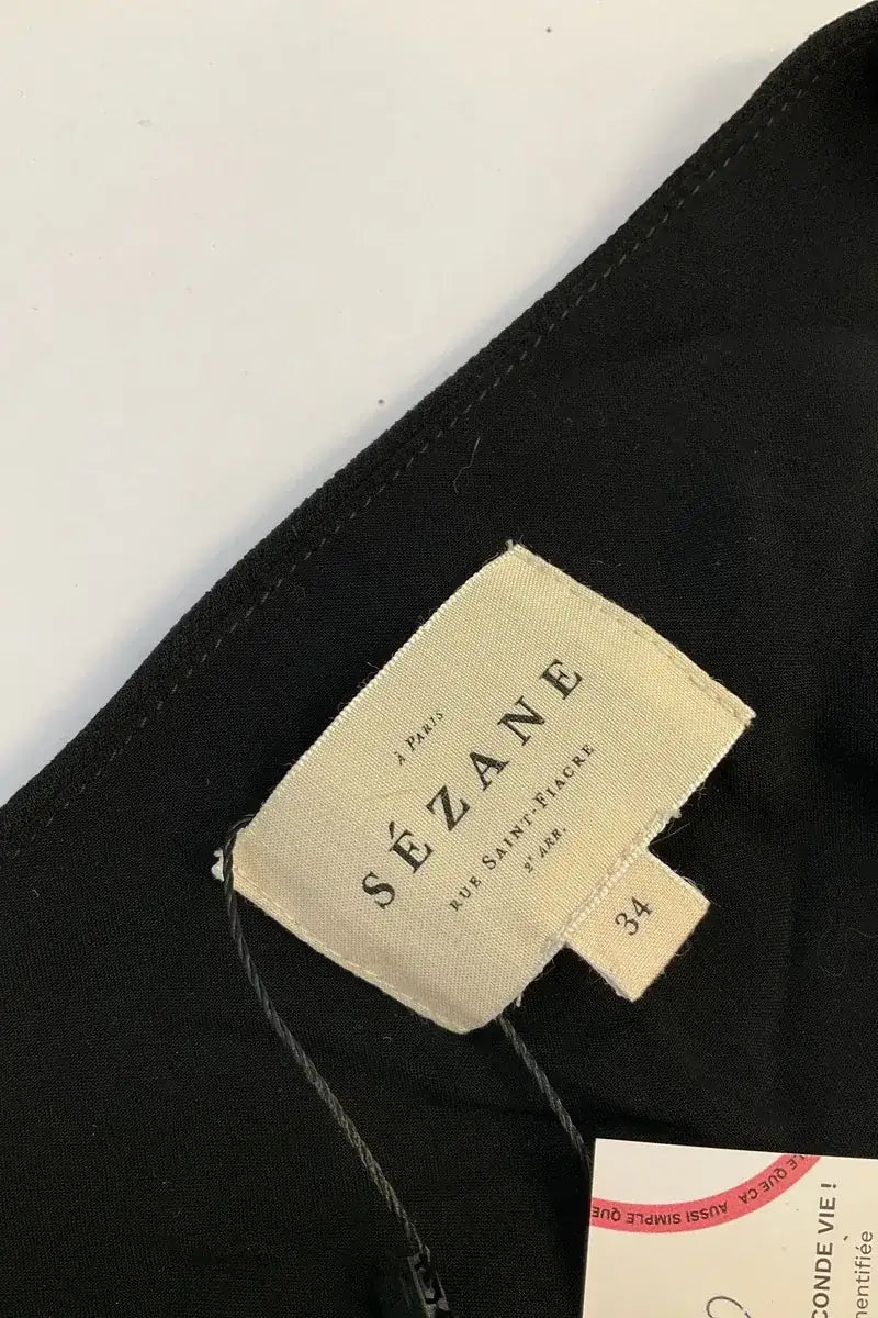 Robe Sézane Noir en Viscose
