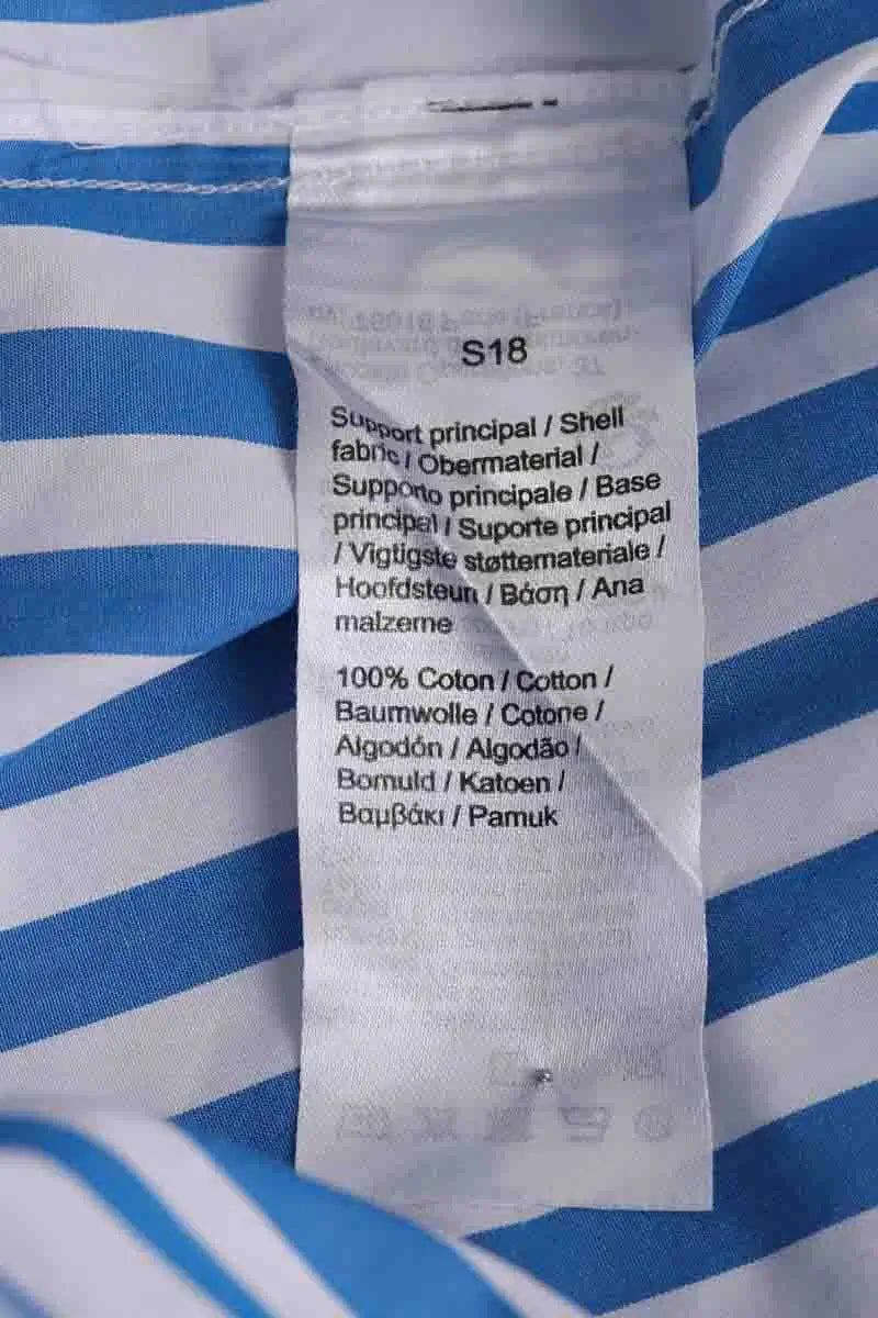 Chemise Lacoste Bleu en Coton