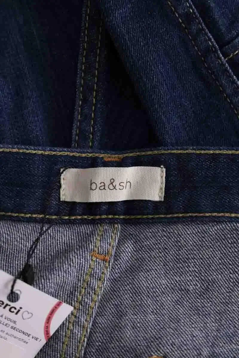Jean droit Ba&Sh Bleu en Coton