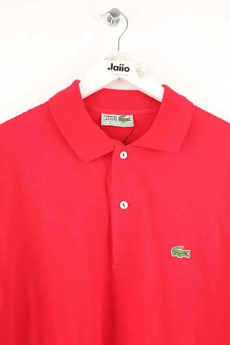 Polo Lacoste Rouge en Coton
