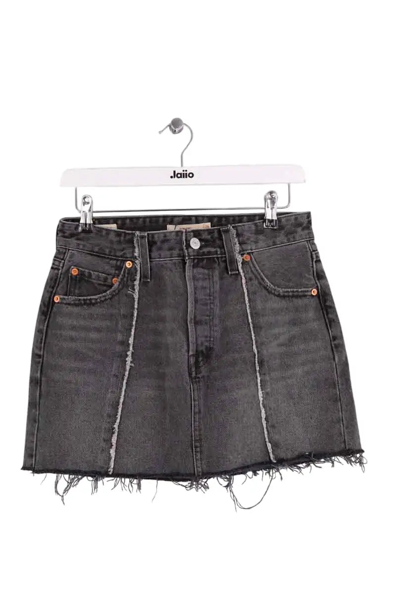 Mini jupe Levi's Gris en Coton, taille XS - Seconde Main