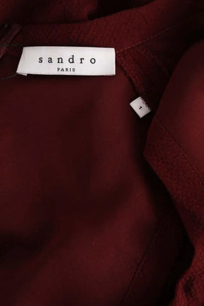 Robe Sandro Bordeaux en Synthétique