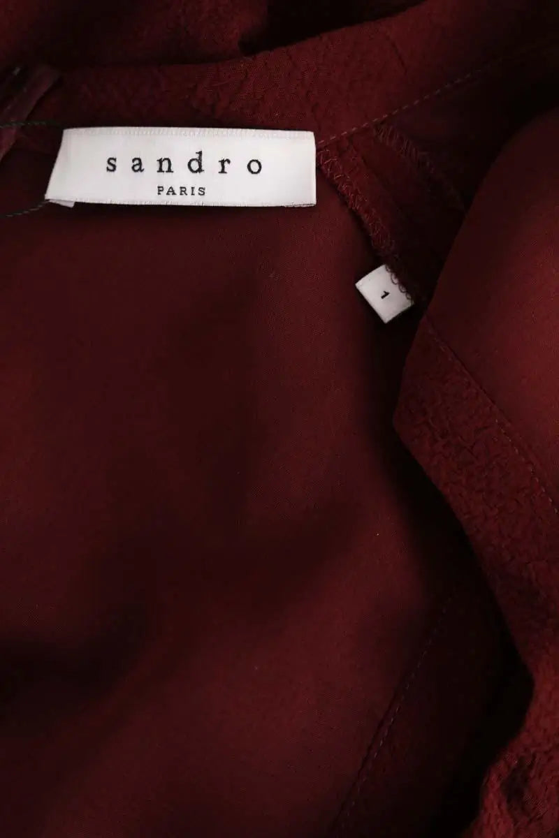 Robe Sandro Bordeaux en Synthétique