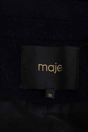 Manteau Maje Marine en Laine