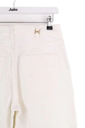 Jean droit Chloé Beige en Coton