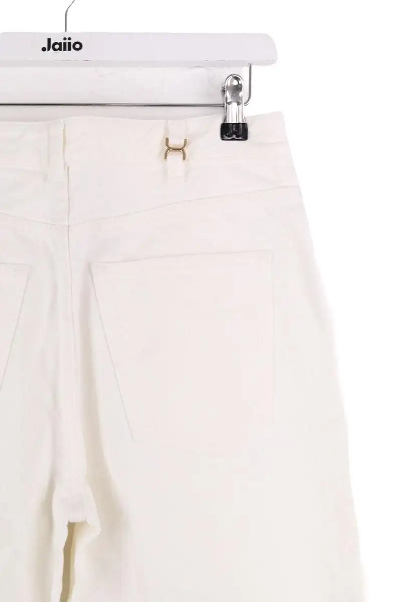Jean droit Chloé Beige en Coton