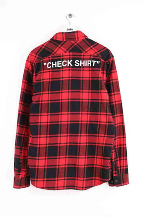 Veste Off White Rouge en Coton
