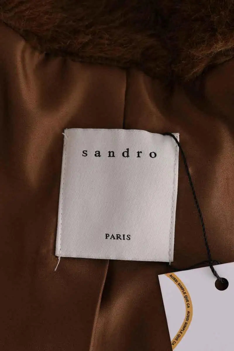 Manteau Sandro Marron en Synthétique