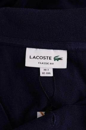 Polo Lacoste Bleu en Coton