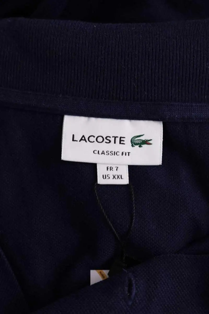 Polo Lacoste Bleu en Coton