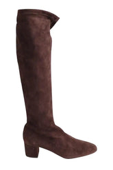 Bottes LK Bennett Eldon Marron en Daim, taille 36 - Seconde Main