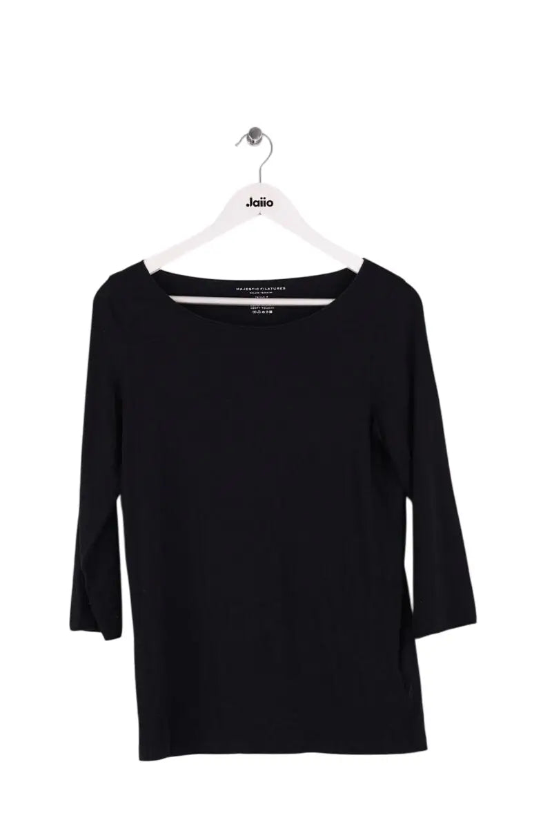 Top Majestic Filatures Noir en Viscose, taille XL - Seconde Main