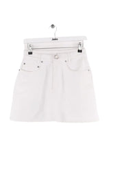 Mini jupe Miu Miu Blanc en Coton, taille S - Seconde Main