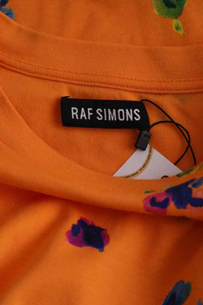 T-shirt Raf Simons Orange en Coton