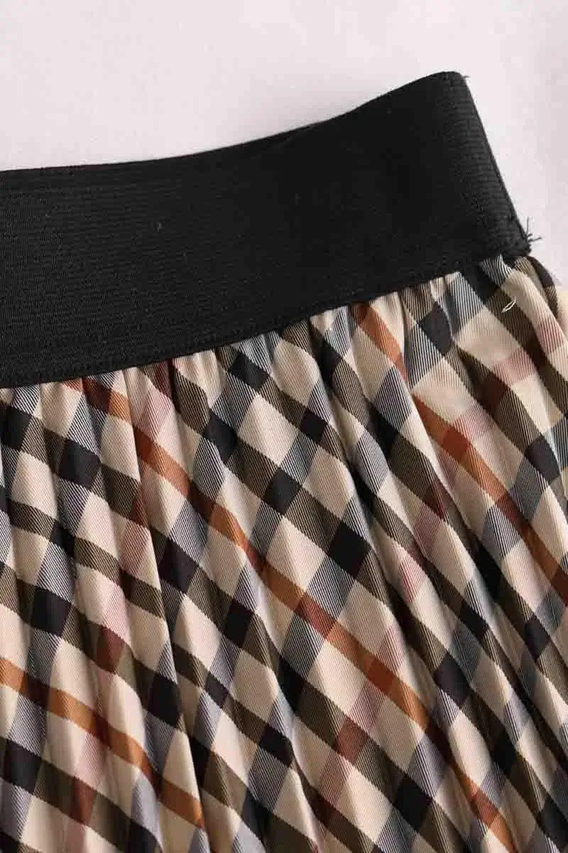 Jupe Maje Beige en Synthétique