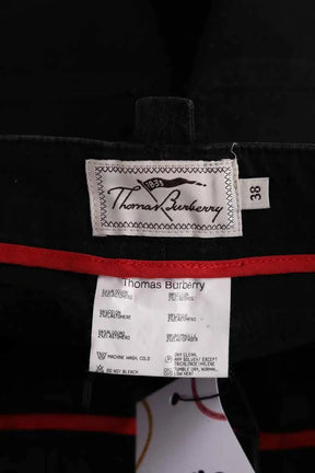 Pantalon large Burberry Noir en Coton