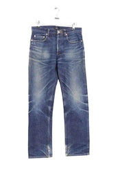Jean droit APC Bleu en Coton, taille S - Seconde Main