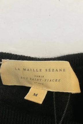 Pull Sézane Noir en Laine