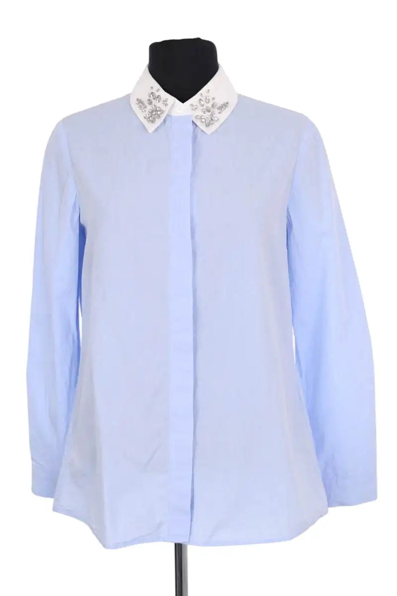 Chemise Claudie Pierlot Bleu en Coton, taille S - Seconde Main
