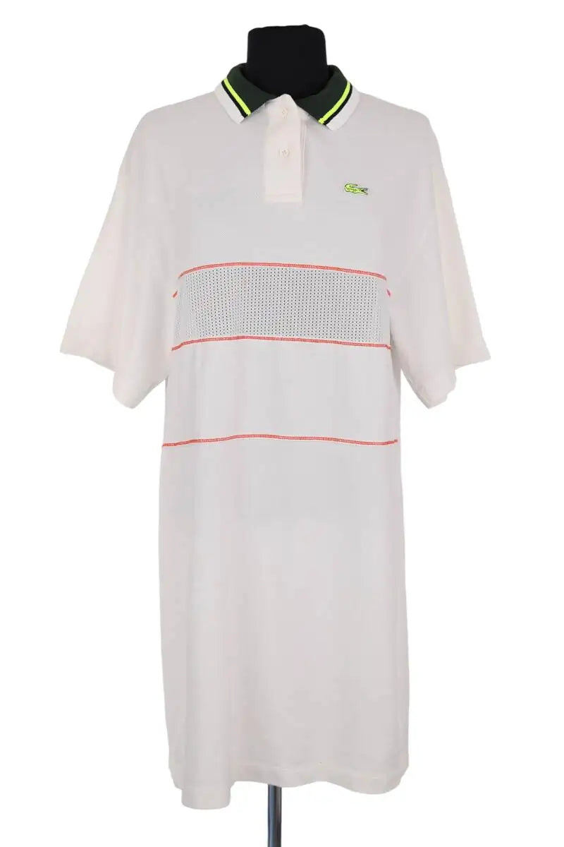 Robe Lacoste Blanc en Coton, taille M - Seconde Main