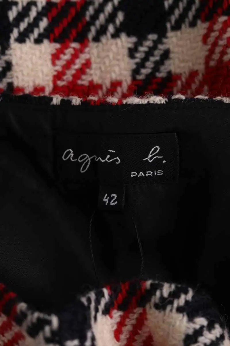 Jupe Agnès B. Rouge en Synthétique