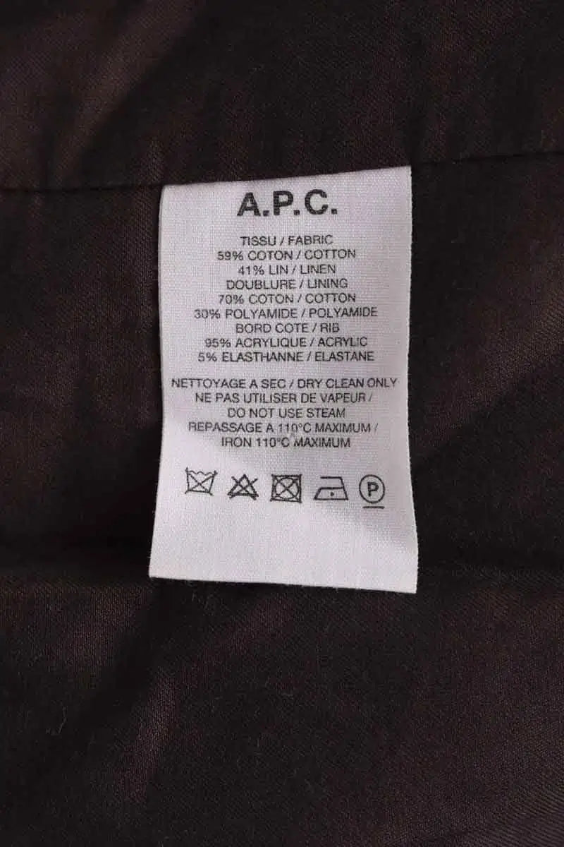 Veste APC Marron en Coton