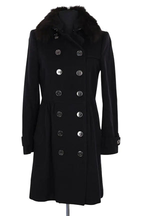 Manteau Burberry Noir en Laine, taille XS - Seconde Main