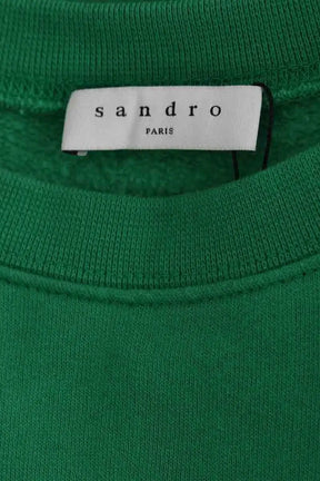 Sweatshirt Sandro Vert en Coton