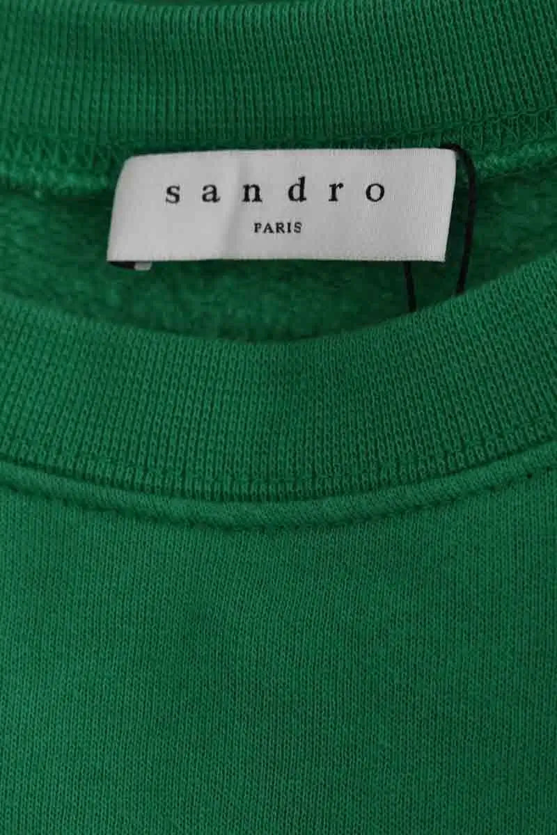 Sweatshirt Sandro Vert en Coton