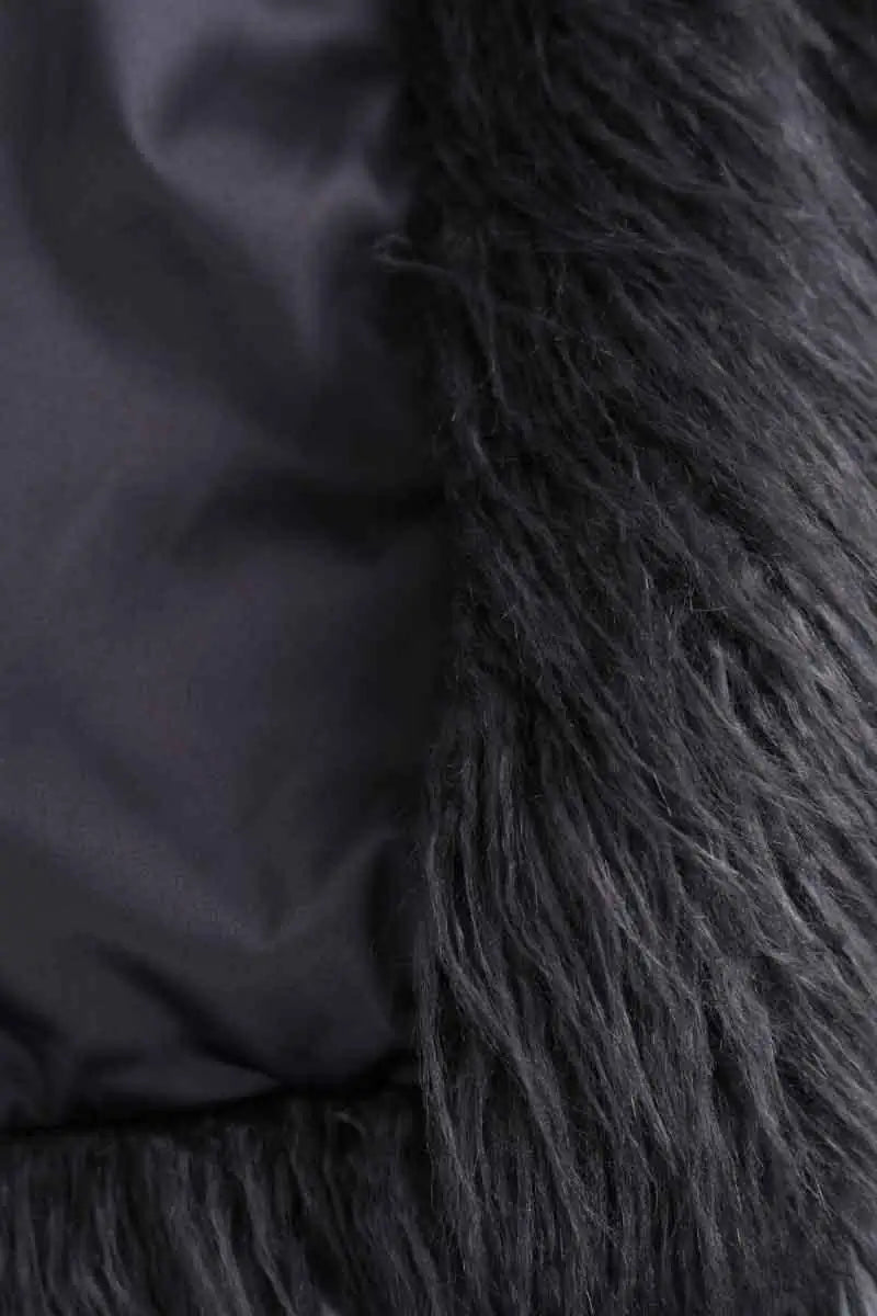 Manteau Zadig & Voltaire Freddie Anthracite en Fausse fourrure