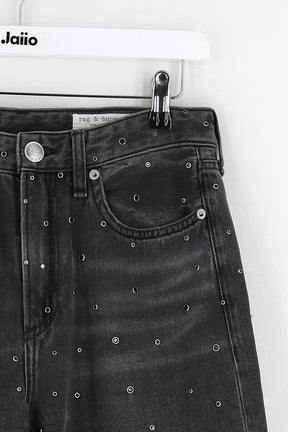 Jean large Bone  Noir