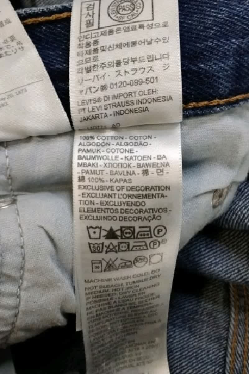 Jean droit Levi's  Bleu